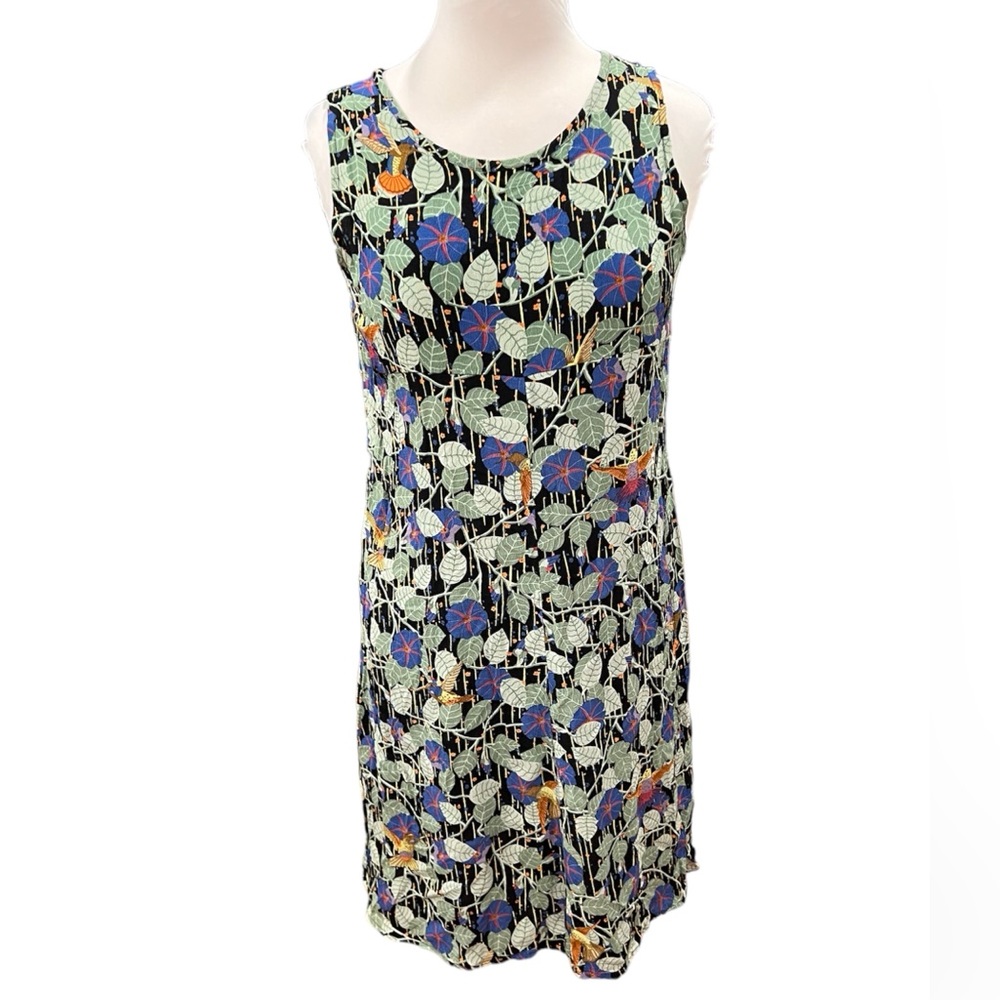 Flax Vintage Rayon Dress - Small